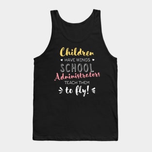 School Administrator Gifts - Beautiful Wings Quote Tank Top